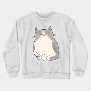 Gray Chonky Cat Crewneck Sweatshirt